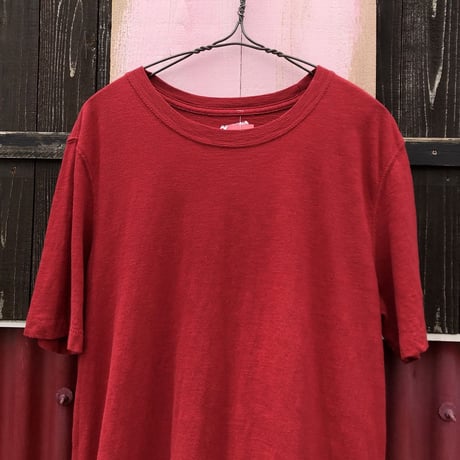 RED PLAIN TEE [S-1619]