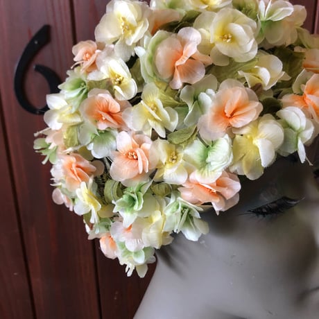 60’S FLOWER DRESS HAT [S-3338]