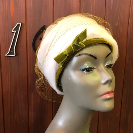 60'S TULLE DESIGN HAT [HP-1906]