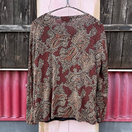 PAISLEY STRETCH TOPS [S-6301]