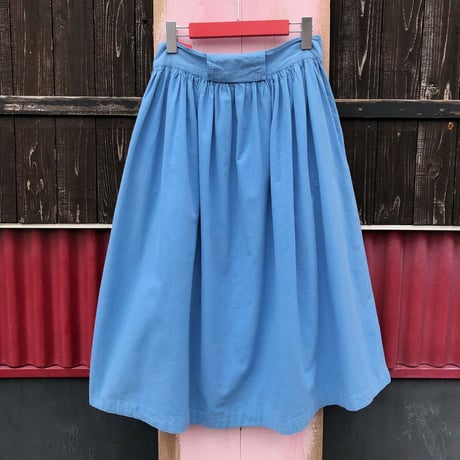 70’S FRONT BUTTON LONG SKIRT [S-3058]