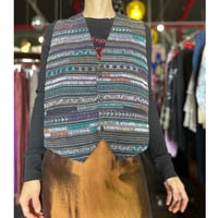 EMBROIDERY COTTON VEST [S-0081]