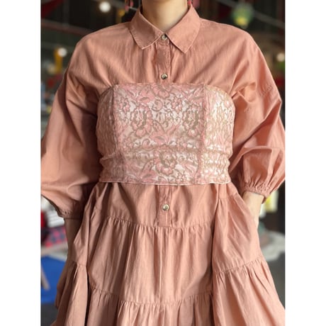 BACK RIBBON LACE BUISTIER [S-3532]