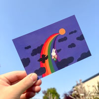 虹の橋を渡る　(ポストカード)