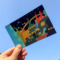 月の街　(ポストカード)