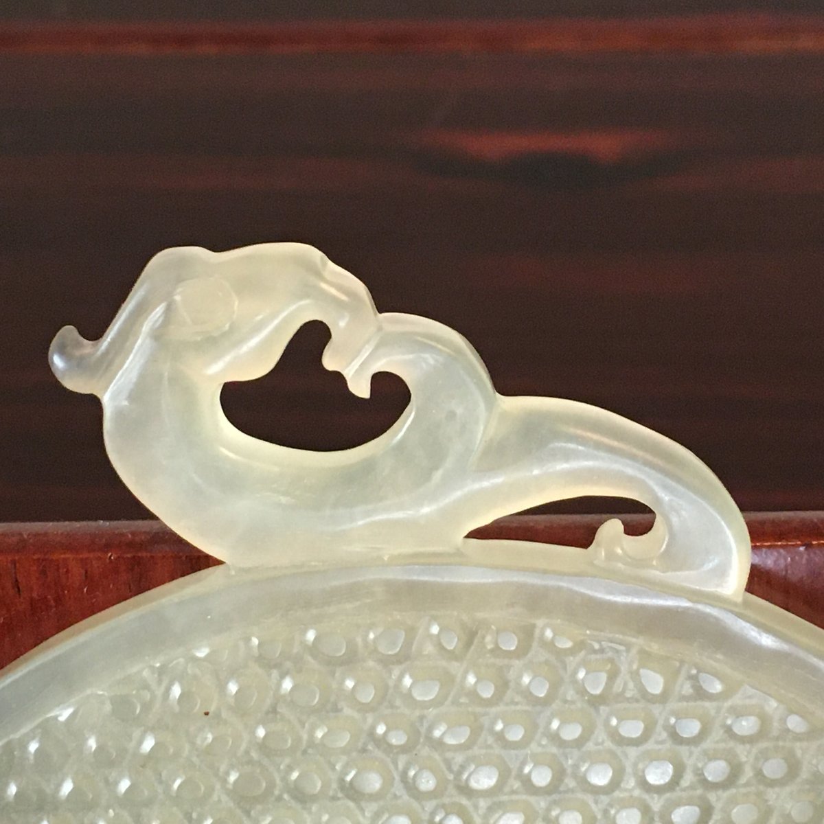 中国古美術品　砡 特大玉　福字龍鳳文玉壁 玉璧 | 古門堂