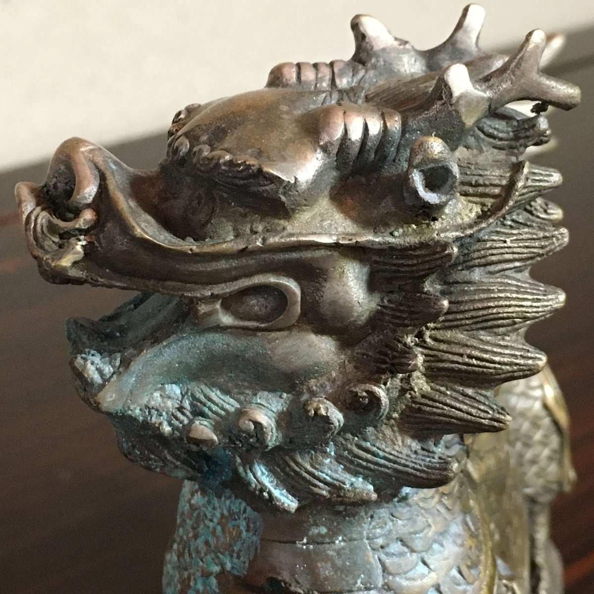 麒麟像①　神獣　asian antique 古銅　書道具水滴 麒麟像① 神獣 asian antique 古銅 書道具水滴 麒麟像① 神獣