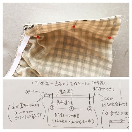 【PDF限定販売】【PDF】仕様書【11】アレンジ：よだれパッド【バイアス・スナップなし】→スナップあり