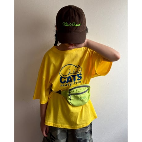 【26SSお取り寄せ / 90-150サイズ】 CATS t shirt (yellow)