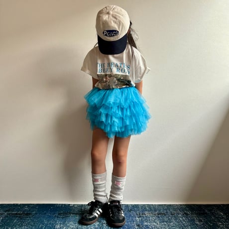 【2次予約】【PLUSH♥】【即納 / S-Lサイズ】 jiggly jelly tulle skirt (blue)