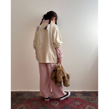 【即納 / 120サイズ】 picnic stripe pants (pink)