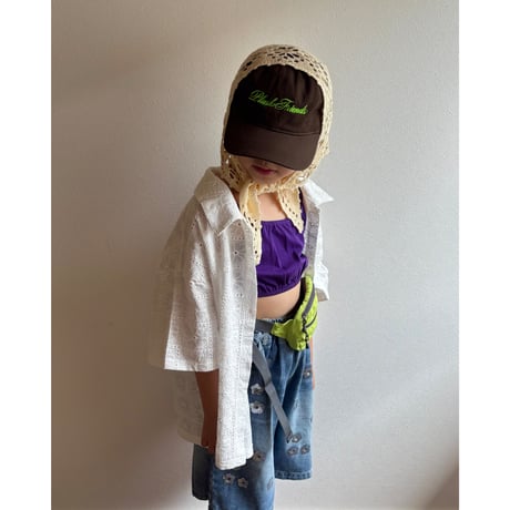 【26SSお取り寄せ / 90-150サイズ】 woodland relax shirt (ivory)