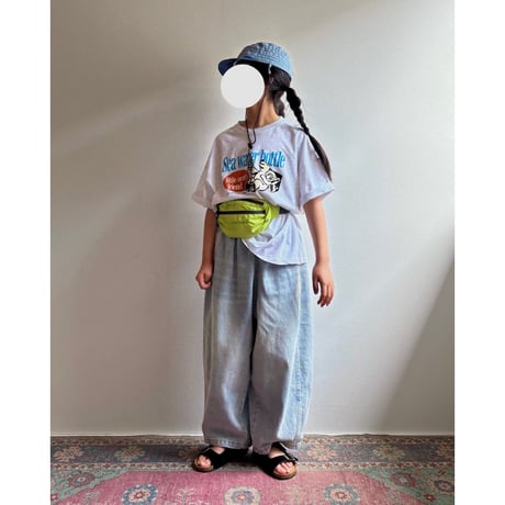 【26SSお取り寄せ / 90-150サイズ】 wide volume denim