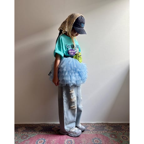 【26SSお取り寄せ / 90-150サイズ】 water bottle t shirt (mint)
