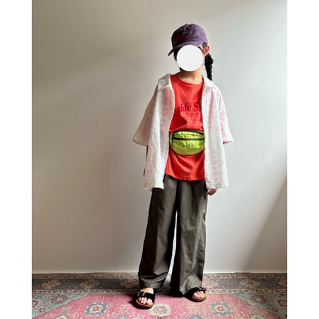 【26SSお取り寄せ / 90-150サイズ】 woodland relax shirt (ivory)