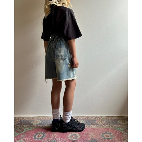 【26SSお取り寄せ / 90-160サイズ】 happy crew t shirt (charcoal)