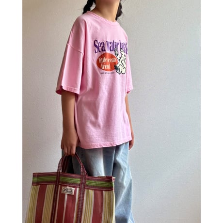 【26SSお取り寄せ / 90-150サイズ】 water bottle t shirt (pink)
