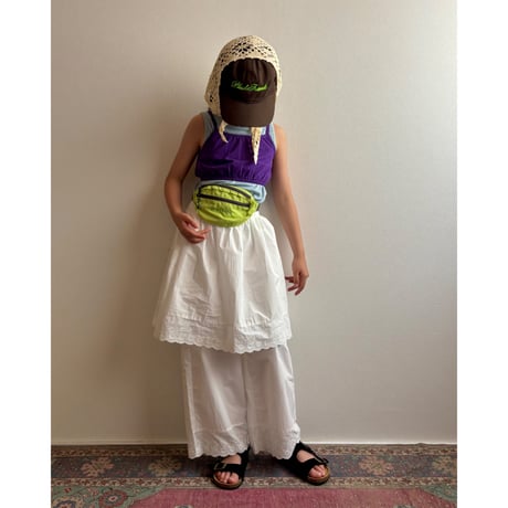 【26SSお取り寄せ / 100-130,150-160サイズ】 lace layered pants