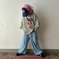 【即納 / 100サイズ】 pointelle border pants (blue)