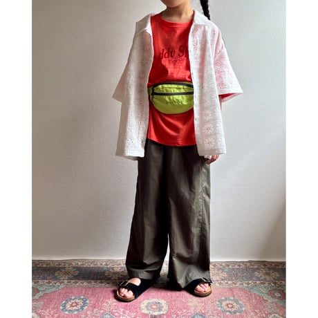【26SSお取り寄せ / 90-150サイズ】 woodland relax shirt (ivory)