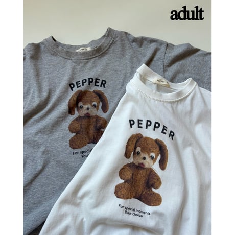【26SSお取り寄せ / ADULTサイズ】 puppy t shirt (2color)