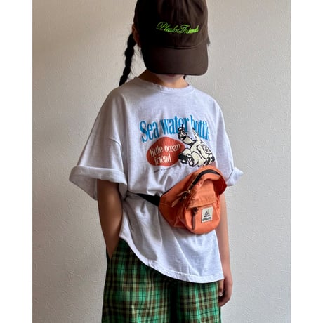 【26SSお取り寄せ / 90-150サイズ】 water bottle t shirt (white melange)