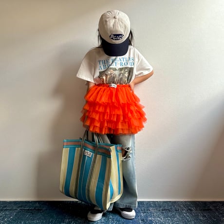 【予約】【PLUSH♥】【即納 / S-Lサイズ】 jiggly jelly tulle skirt (orange)