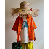 【26SSお取り寄せ / 90-150サイズ】 woodland relax shirt (orange)