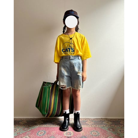 【26SSお取り寄せ / 90-150サイズ】 CATS t shirt (yellow)