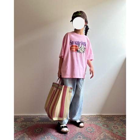 【26SSお取り寄せ / 90-150サイズ】 water bottle t shirt (pink)