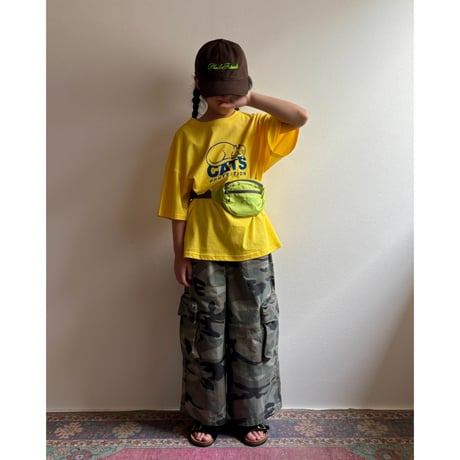 【26SSお取り寄せ / 90-150サイズ】 CATS t shirt (yellow)