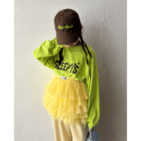 【予約】【PLUSH♥】【即納 / S-Lサイズ】 jiggly jelly tulle skirt (lemon)