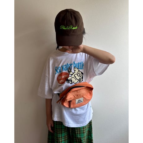 【26SSお取り寄せ / 90-150サイズ】 water bottle t shirt (white melange)