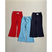 【26SSお取り寄せ / 70-100サイズ】 tiny dots flare pants (3color)