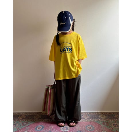 【26SSお取り寄せ / 90-150サイズ】 CATS t shirt (yellow)