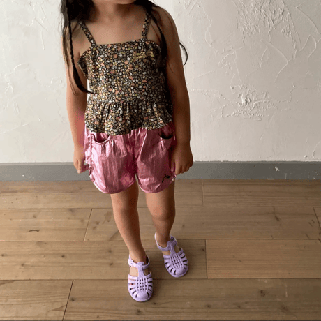 【即納 / 100,120サイズ】 floral cami tops