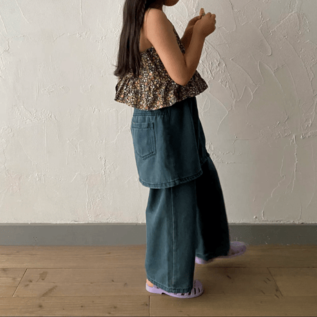 【即納 / 100,120サイズ】 floral cami tops