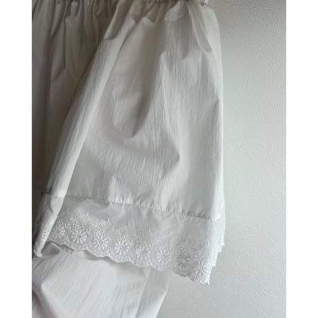 【26SSお取り寄せ / 100-130,150-160サイズ】 lace layered pants