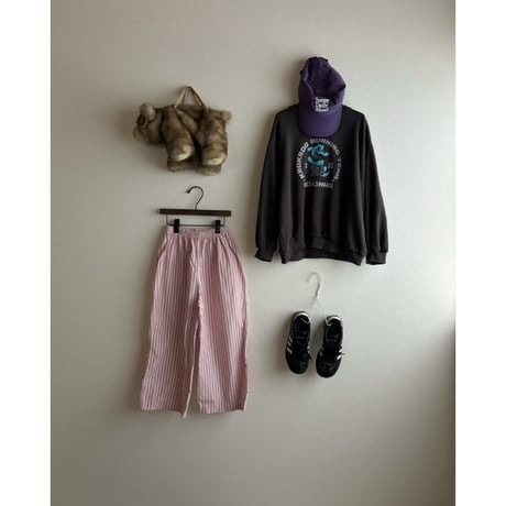 【即納 / 120サイズ】 picnic stripe pants (pink)