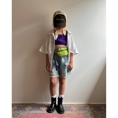【26SSお取り寄せ / 90-150サイズ】 woodland relax shirt (ivory)
