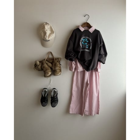 【即納 / 120サイズ】 picnic stripe pants (pink)
