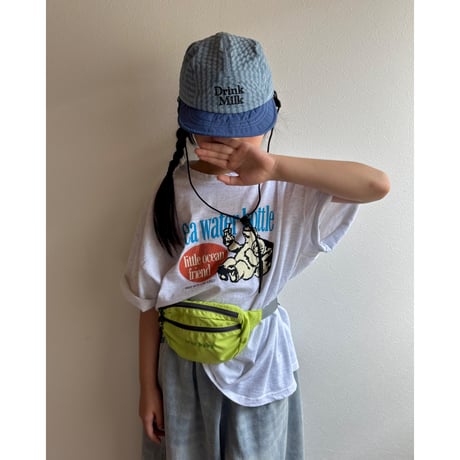 【26SSお取り寄せ / 90-150サイズ】 water bottle t shirt (white melange)
