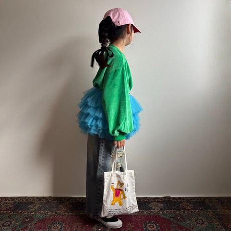 【2次予約】【PLUSH♥】【即納 / S-Lサイズ】 jiggly jelly tulle skirt (blue)