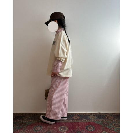 【即納 / 120サイズ】 picnic stripe pants (pink)