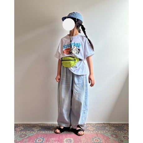 【26SSお取り寄せ / 90-150サイズ】 water bottle t shirt (white melange)