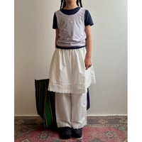 【26SSお取り寄せ / 90-160サイズ】 tank layered tops (white)