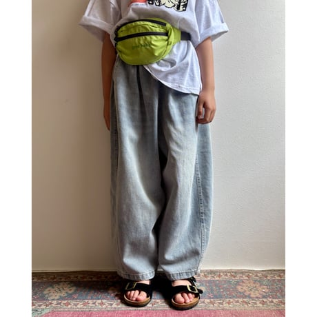 【26SSお取り寄せ / 90-150サイズ】 wide volume denim