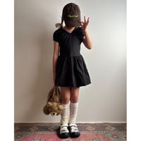 【26SSお取り寄せ / 100-150サイズ】 blooming floral mini dress (black)