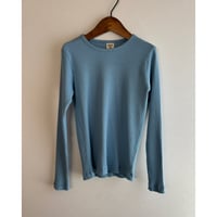 【即納 / 110,130サイズ】 crayon rib L/S tee (sky)