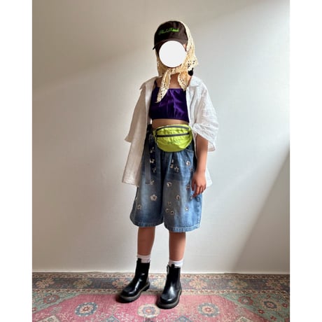 【26SSお取り寄せ / 90-150サイズ】 woodland relax shirt (ivory)